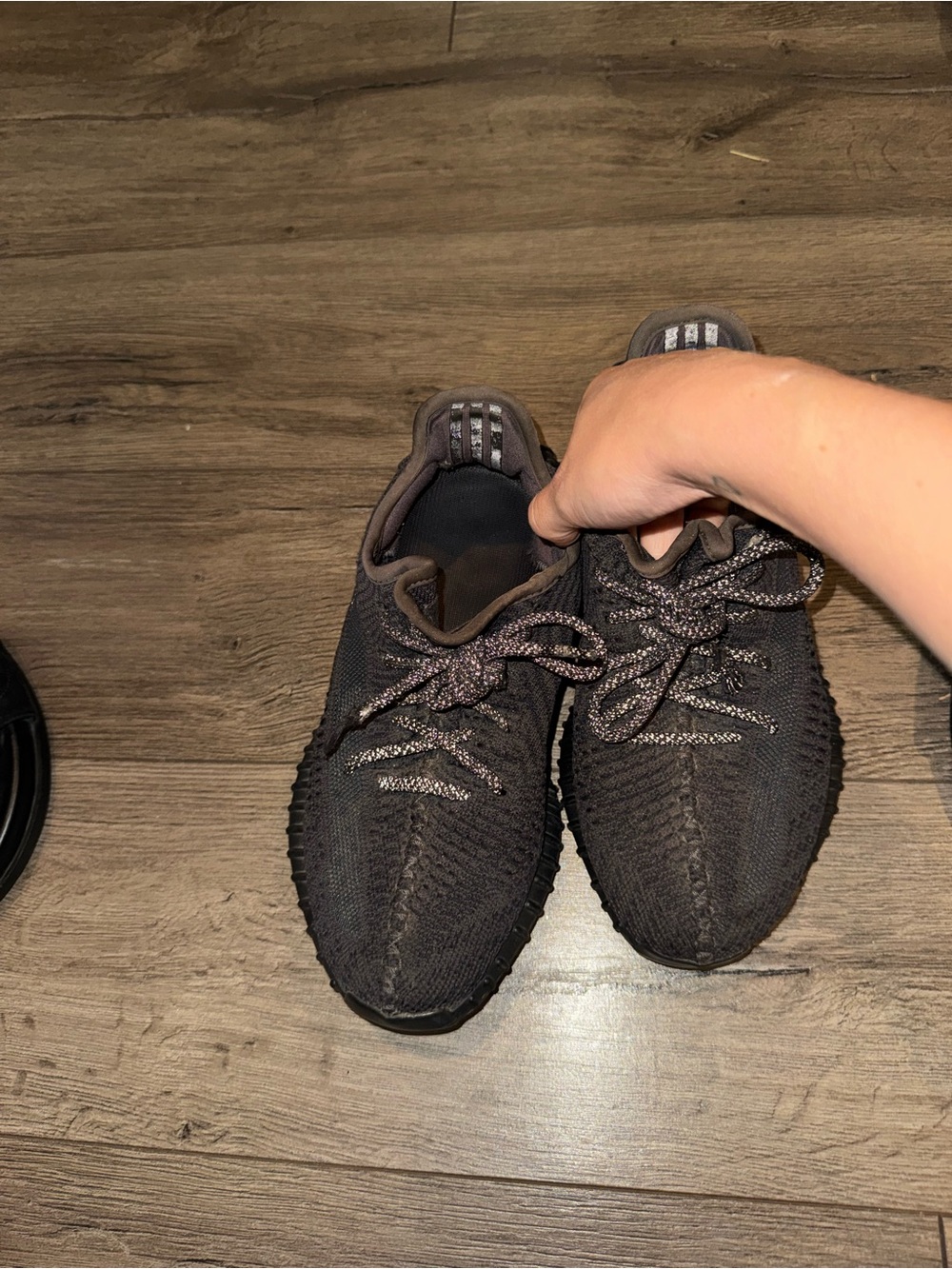 Yeezy Boost 350 V2 Dark Brown/Black Knit Sneakers